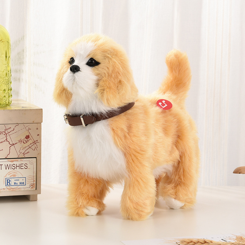 อิเล็กทรอนิกส์ของเล่นตุ๊กตาหมา - Interactive Squeaky Plush Dog Toy บทวิจารณ์และราคา