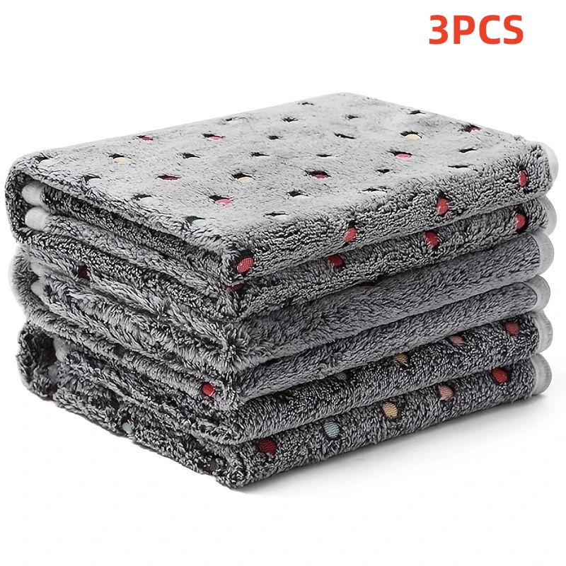 3PCS Soft Fluffy ผ้าห่มสัตว์เล - Pet Beds บทวิจารณ์และราคา