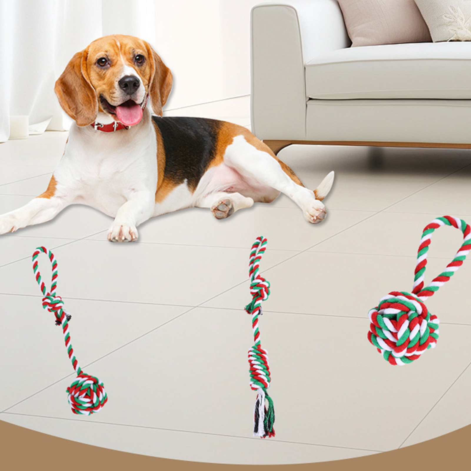 ชุดของเล่นเชือกกัดสำหรับสุนัข  - Dog Rope Toy Aggressive Chewers บทวิจารณ์และราคา