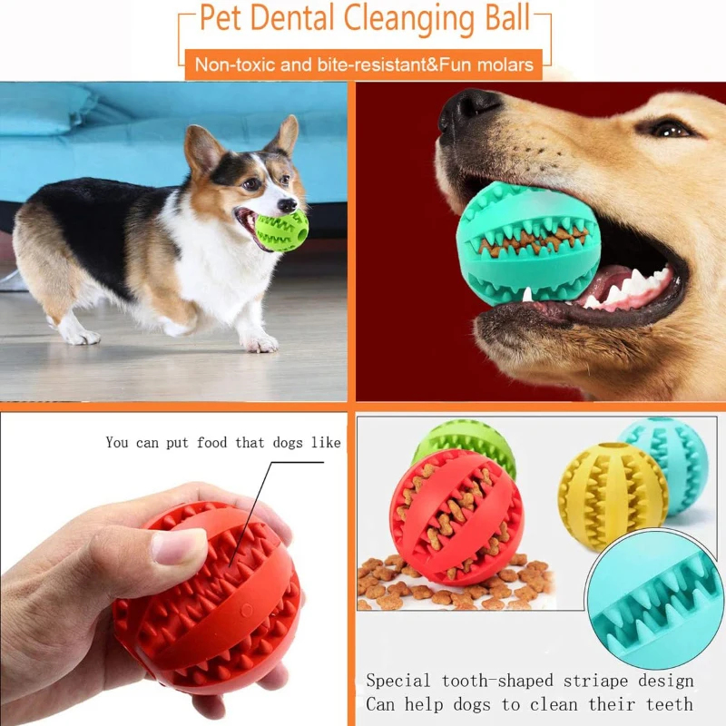 1/2 ชิ้น ของเล่นสุนัข ลูกบอลยา - Dog Puzzle Feeder Toy บทวิจารณ์และราคา